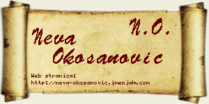 Neva Okošanović vizit kartica